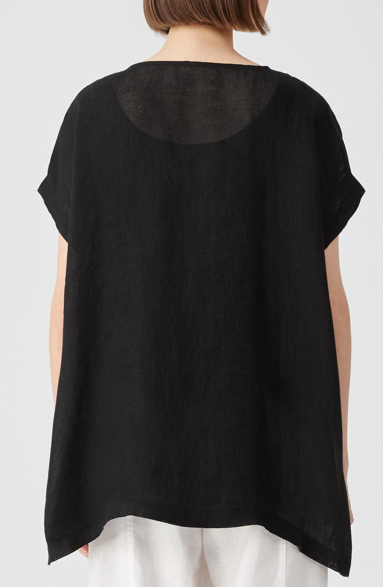 Eileen Fisher Organic Linen Gauze Caftan Top, Alternate, color,