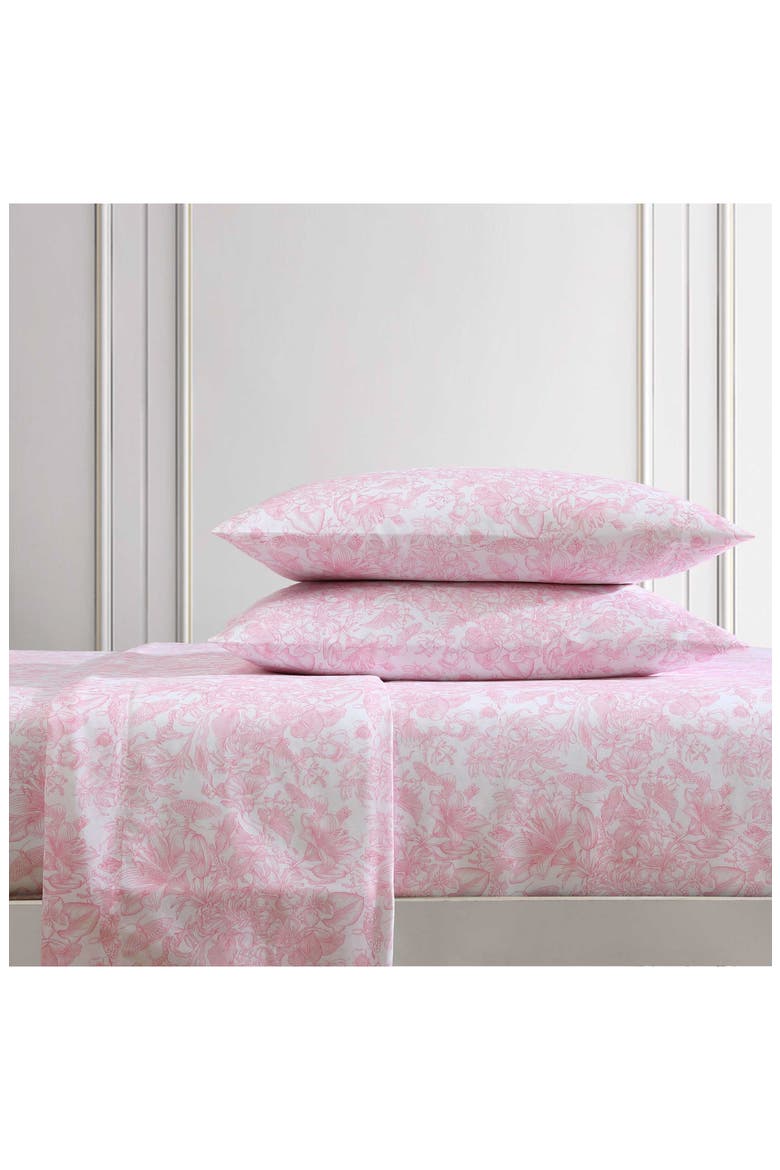 Fairytale Floral Sheet Set, Alternate, color, PASTEL PINK