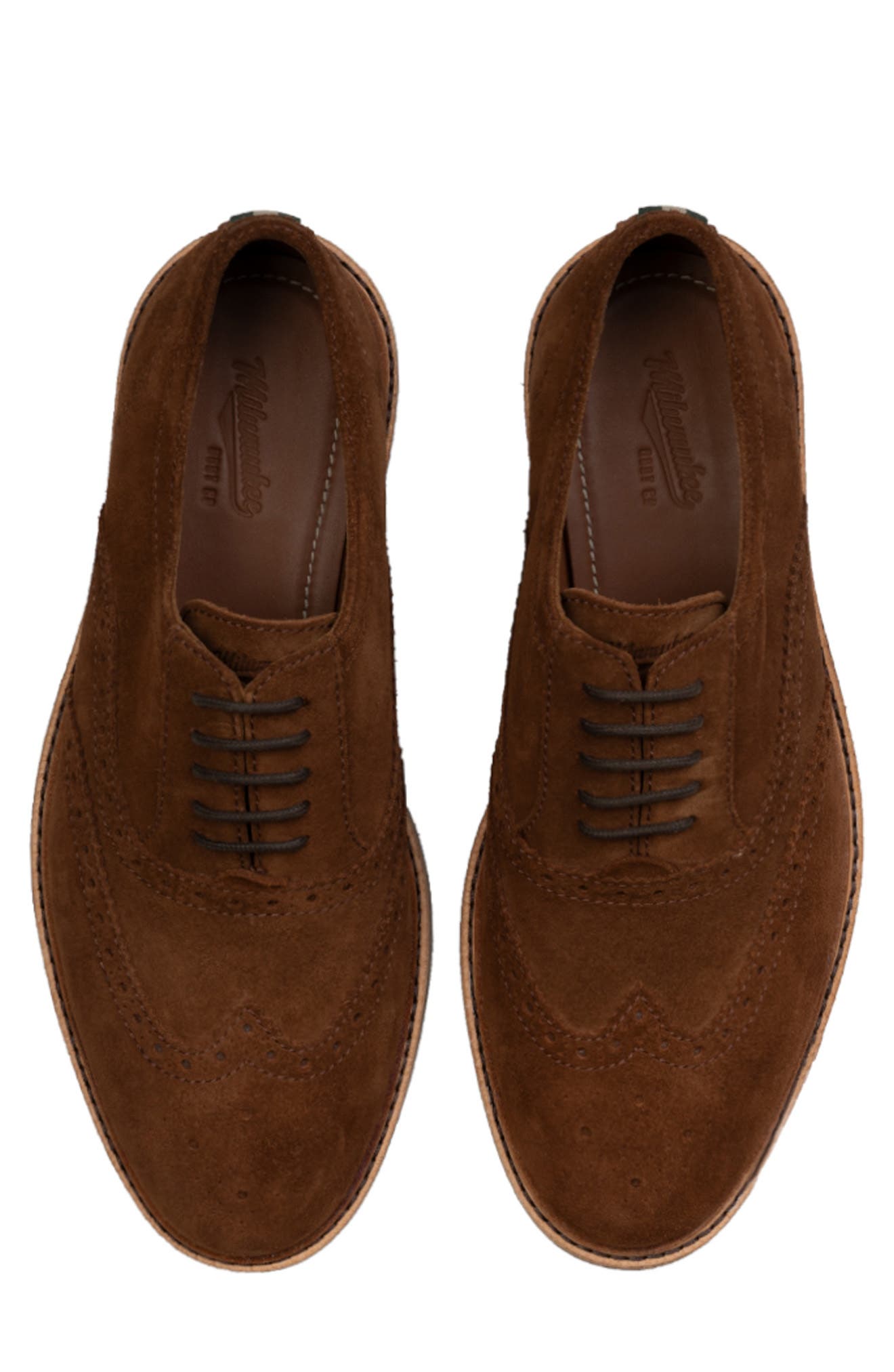 Bradley Wingtip Oxford, Alternate, color, BROWN