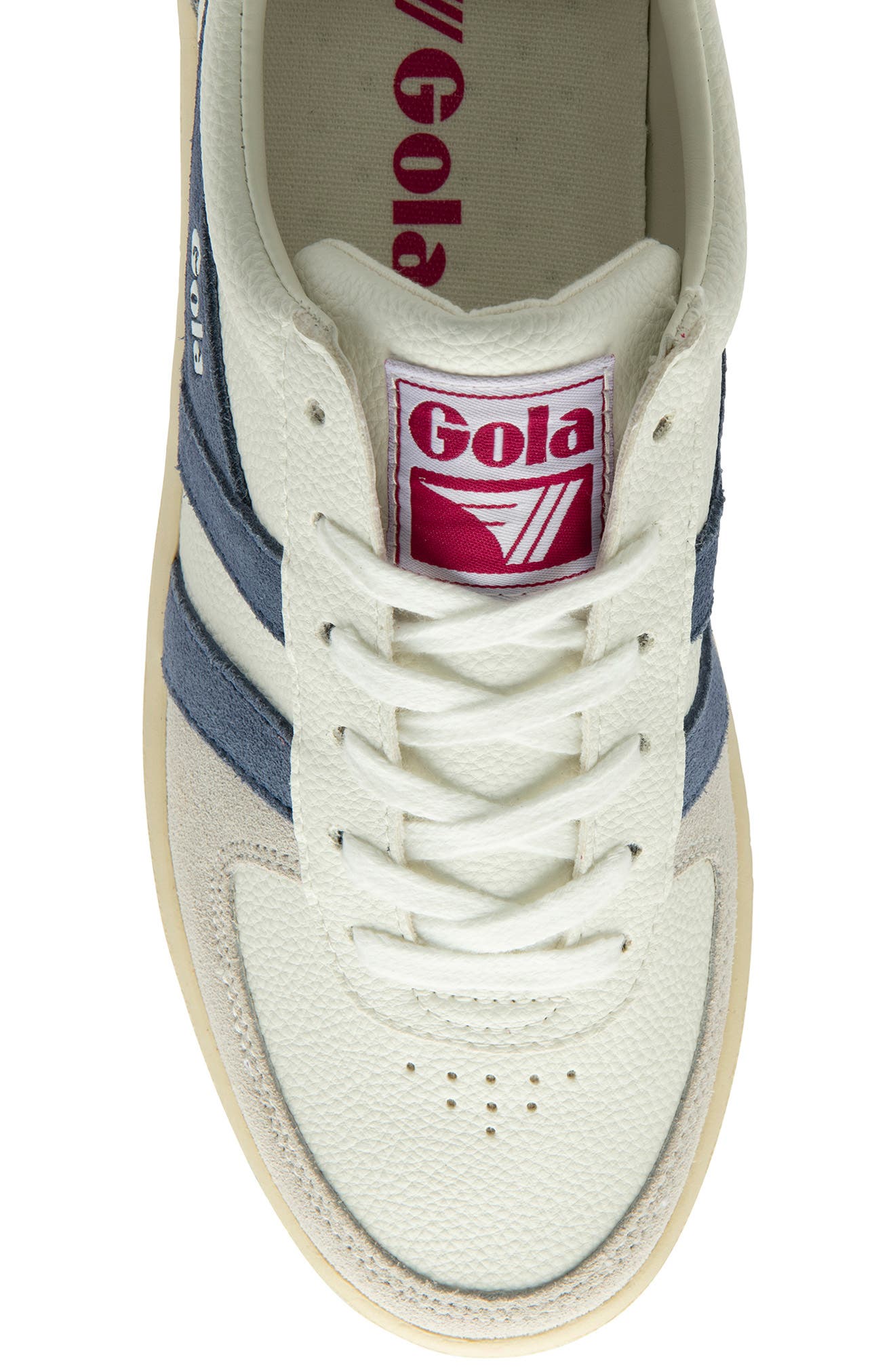 Gola Classics Grandslam Trident Sneaker, Alternate, color, White/Moonlight/Fuchsia