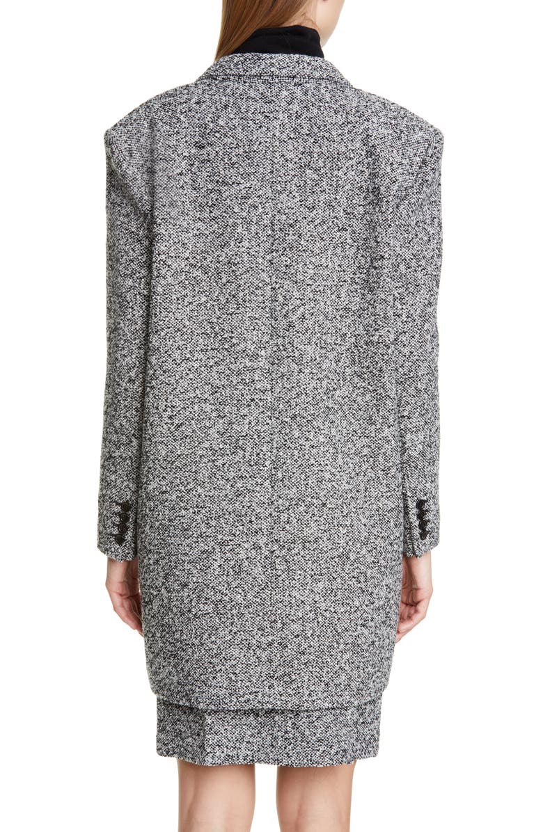 Max Mara Matassa Wool Blend Tweed Coat, Alternate, color, 