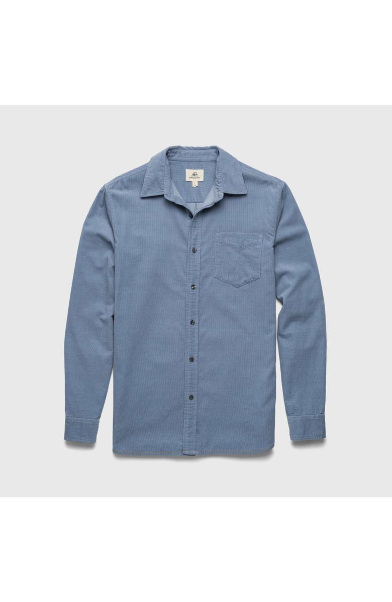 Surfside Supply Co. Brian Corduroy Shirt, Main, color, Country Blue