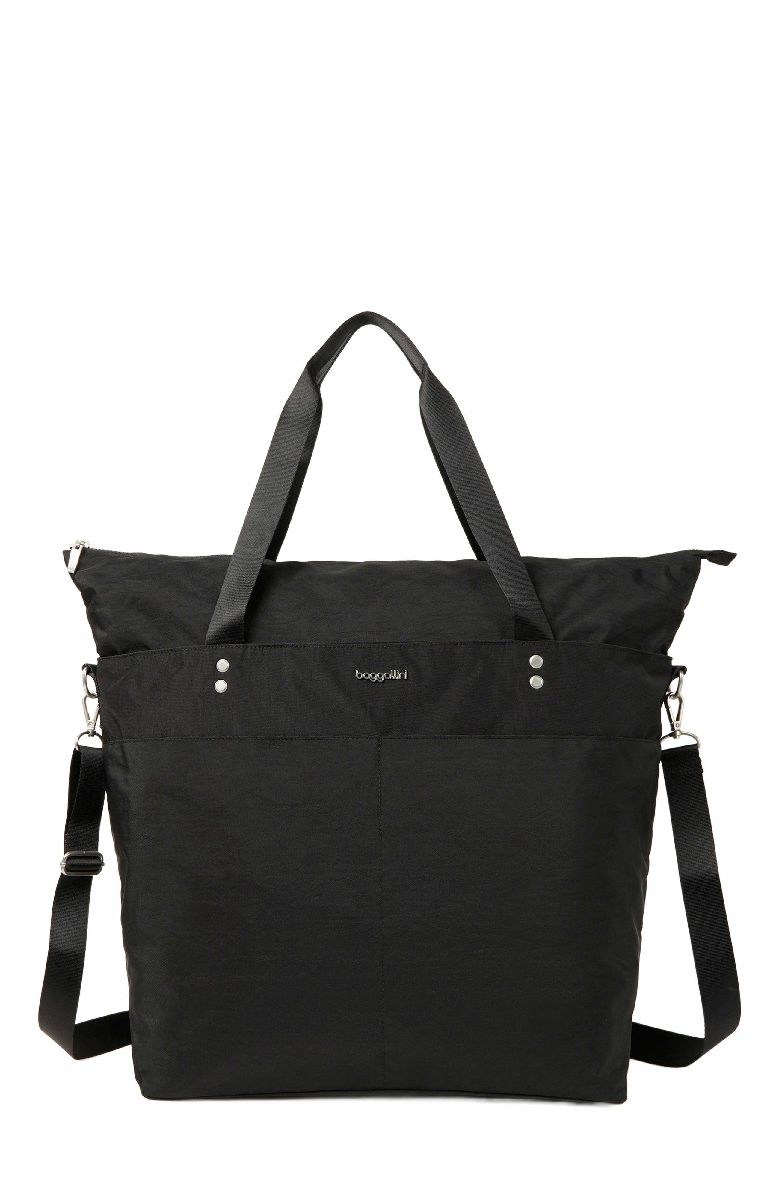 BAGGALLINI Large Carryall Weekender Tote Bag, Alternate, color, Black