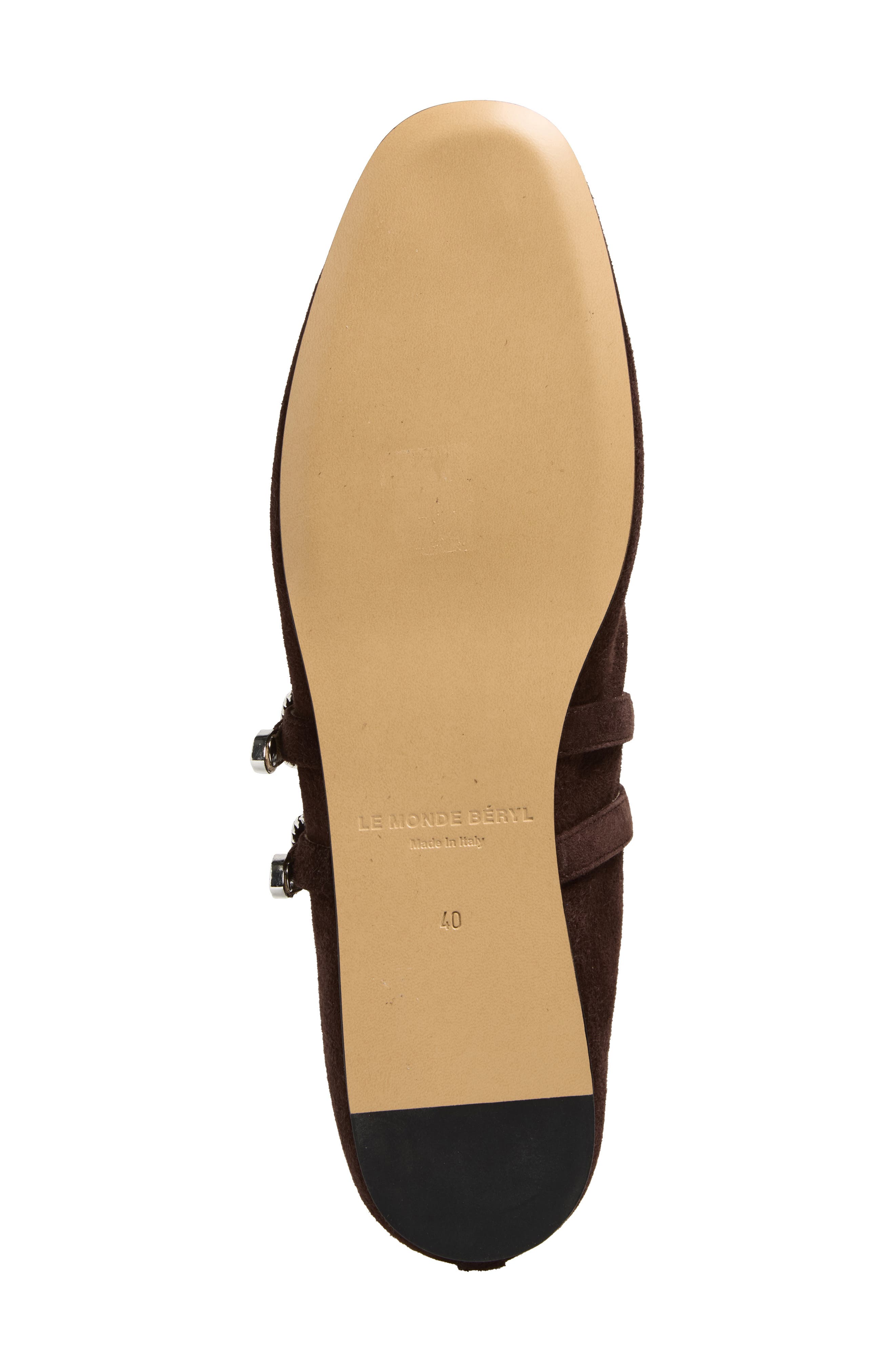Le Monde Béryl Claudia Mary Jane Flat, Alternate, color, Chocolate