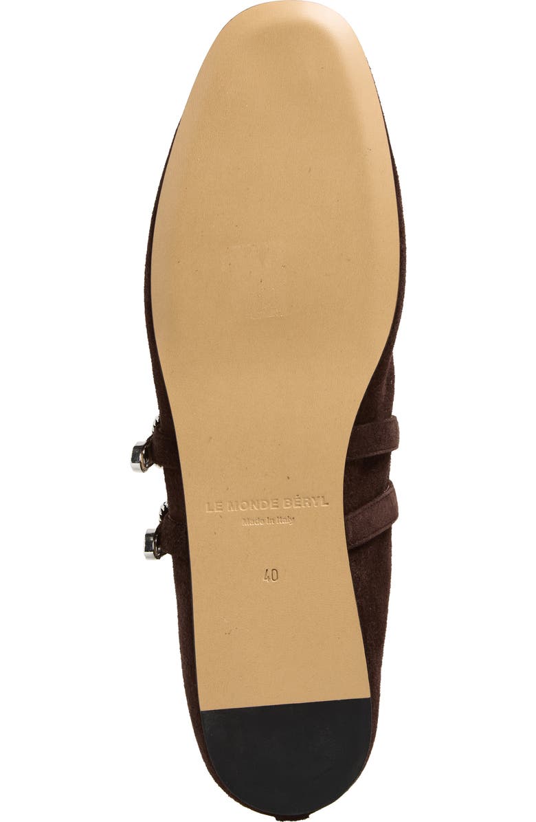 Le Monde Béryl Claudia Mary Jane Flat, Alternate, color, Chocolate
