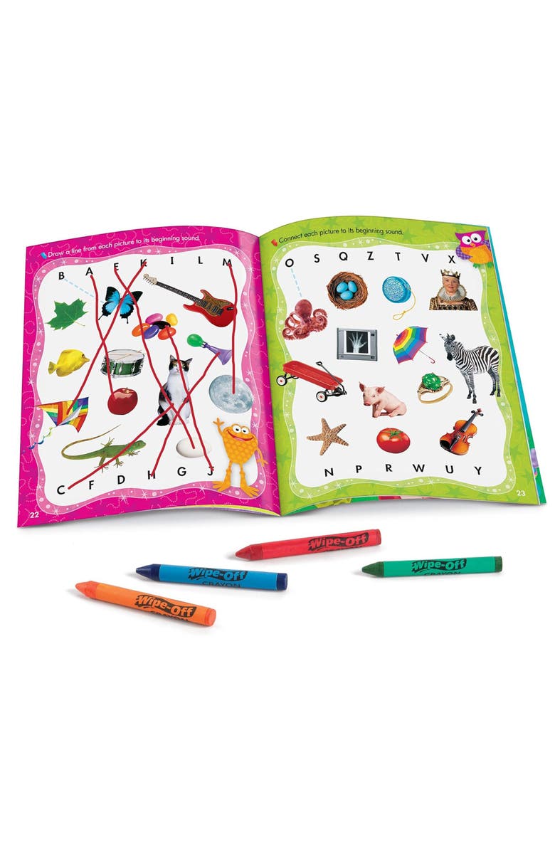 TREND Enterprises Alphabet Reusable Book & Crayons, Alternate, color, Multicolored