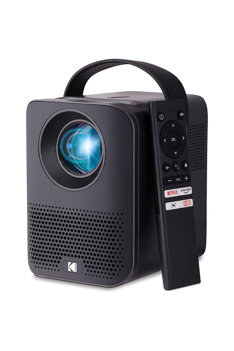 FLIK HD9 Smart Projector, Portable Mini Projector with Android TV & Bluetooth, Main, color, Black