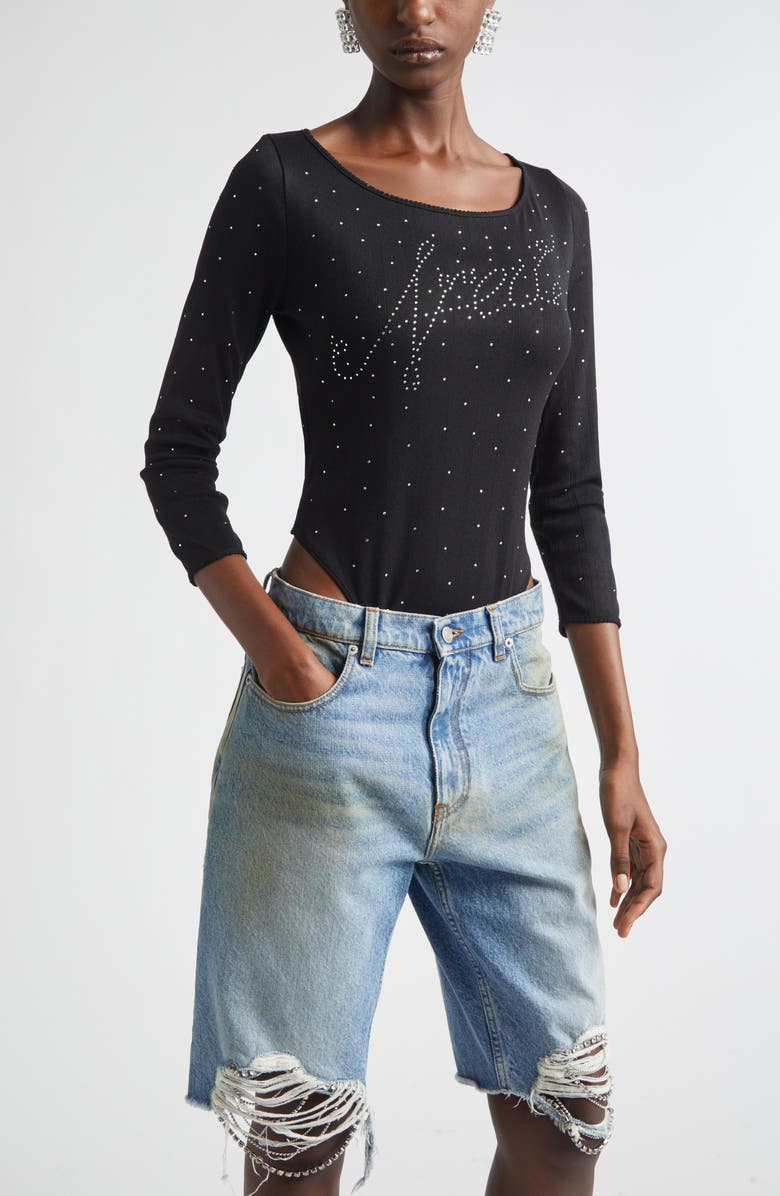 Area Crystal Pavé Earrings, Alternate, color, Clear Crystal/ Silver