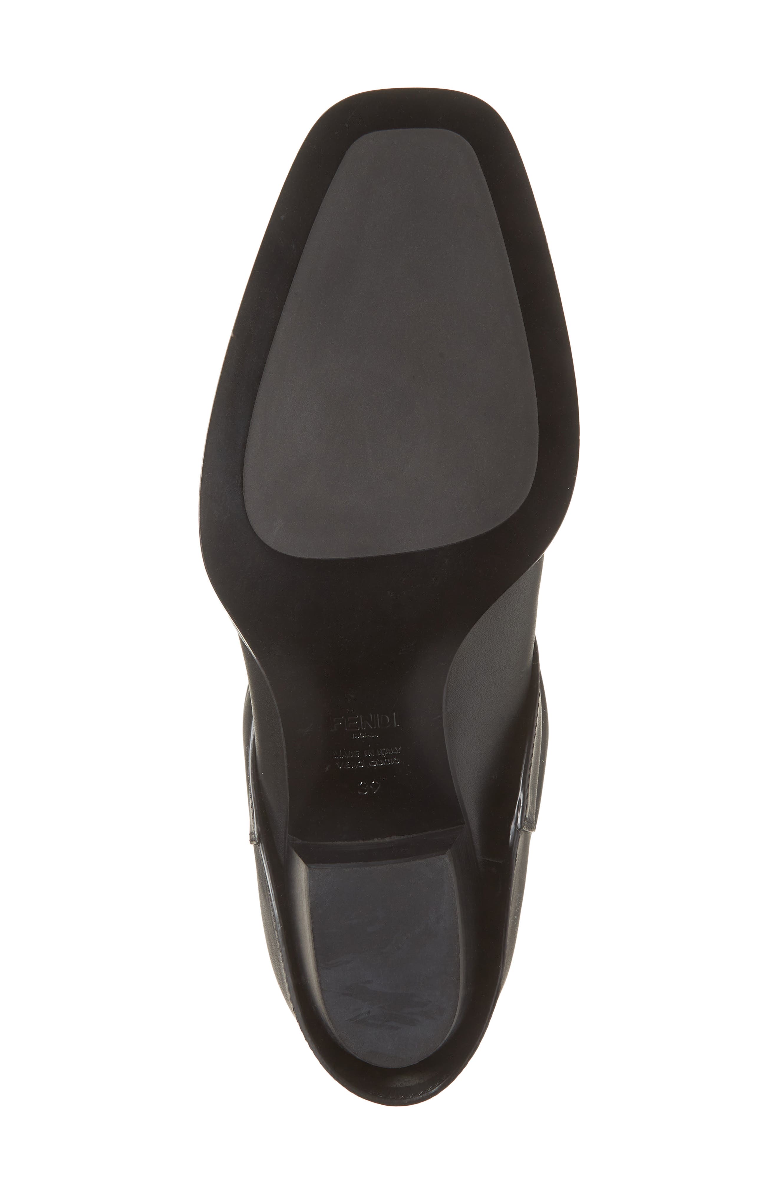 Fendi Minerva Bootie, Alternate, color, Nero