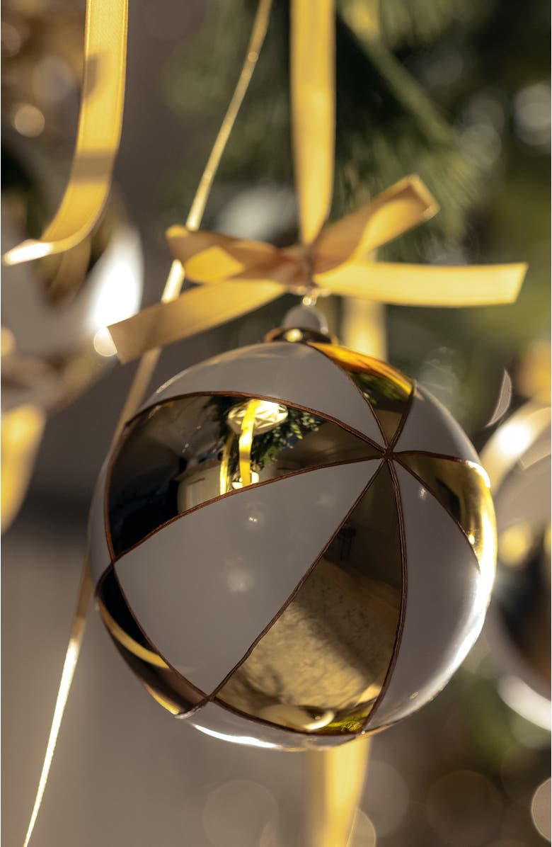 Togas Celestia Set of Christmas balls, Alternate, color, White