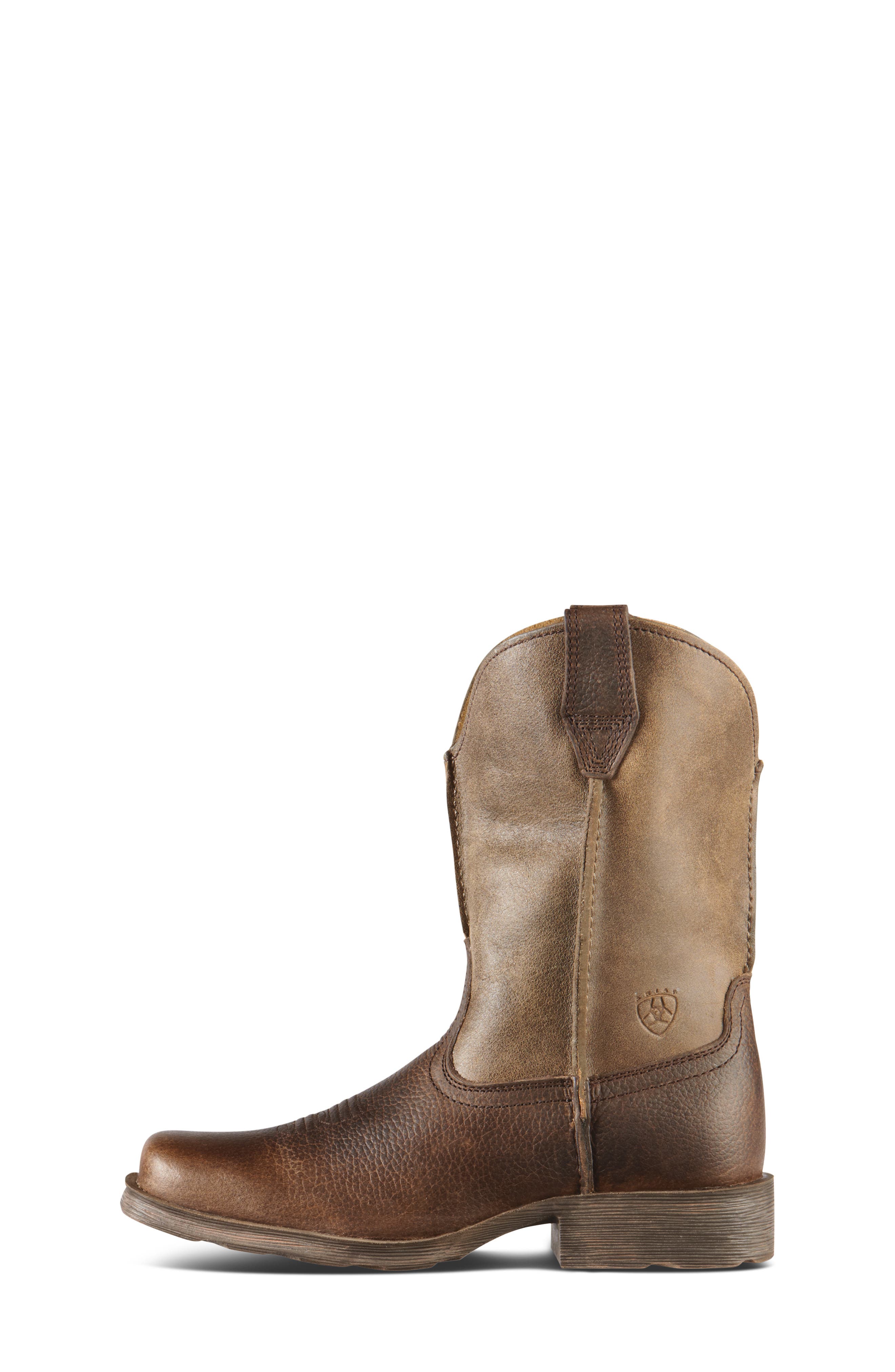 Ariat Kids' Rambler Western Boot, Alternate, color, Earth/ Brown Bomber