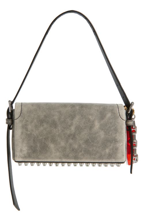 Alexander Wang Ricco Relic Distressed Leather Shoulder Bag In Gray