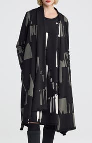 LUUKAA Aqualina Printed Jersey Duster