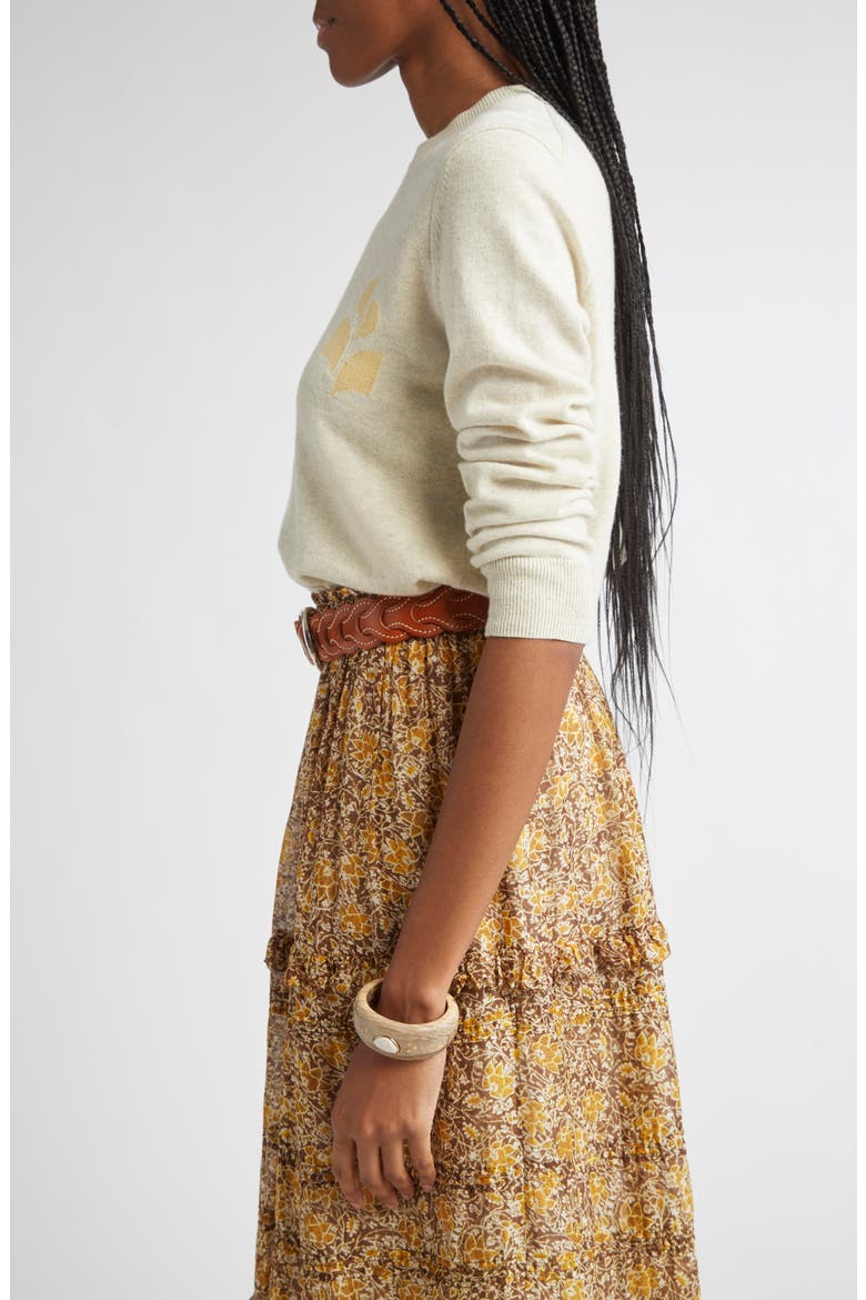 Lanta Cotton & Wool Sweater, Alternate, color, LIGHT GREY/ LIGHT YELLOW
