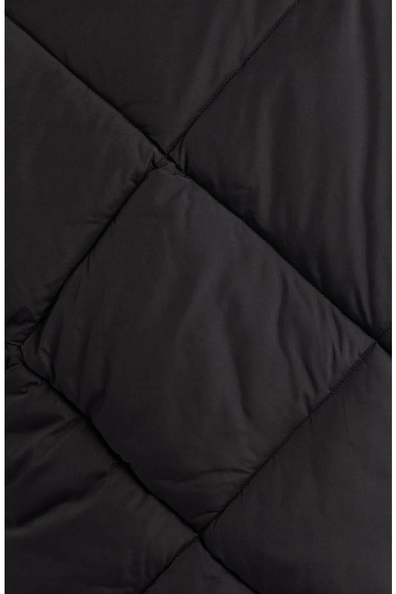 Missy Water Resistant Diamond Quilted Jacket, Alternate, color, BLACK