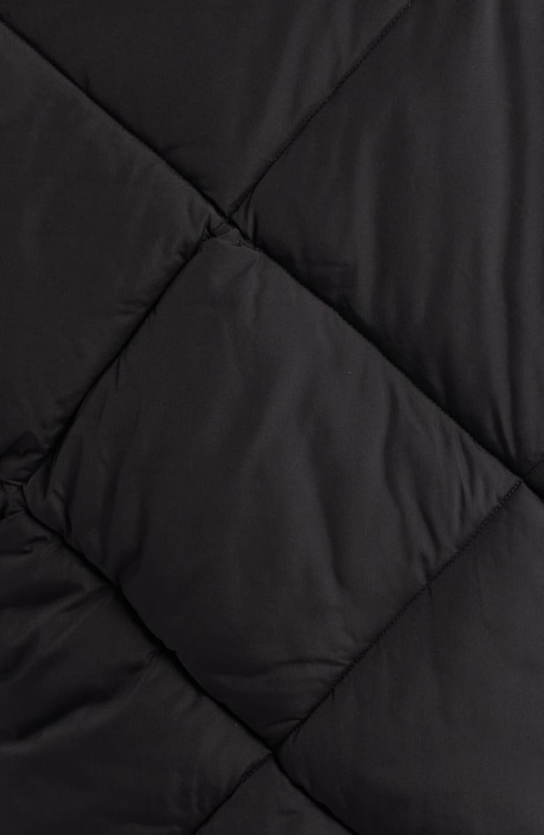 BCBG Missy Water Resistant Diamond Quilted Jacket, Alternate, color, Black