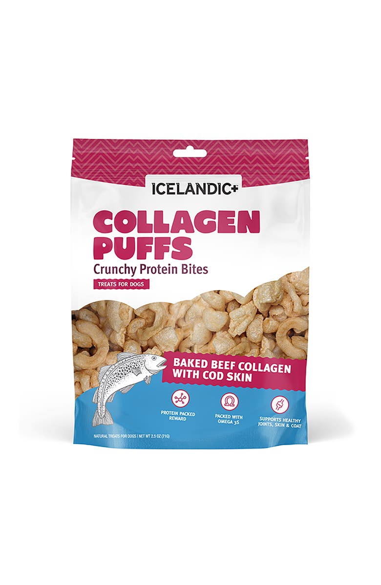 ICELANDIC+ Baked Beef Collagen W/ Cod Skin 2.5Oz Treats For Medlg Dogs, Main, color,