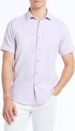 Robert Graham Fornillo Stripe Short Sleeve Seersucker Button-Up Shirt