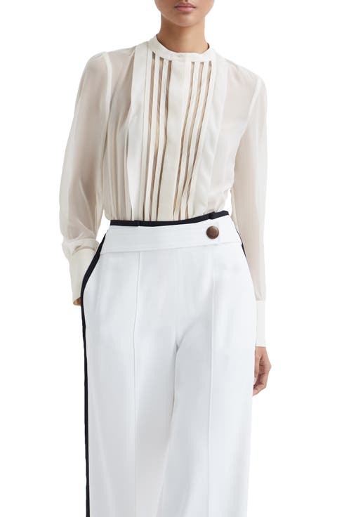 Noa Mesh Inset Blouse