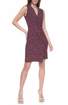 Sleeveless Surplice Dress