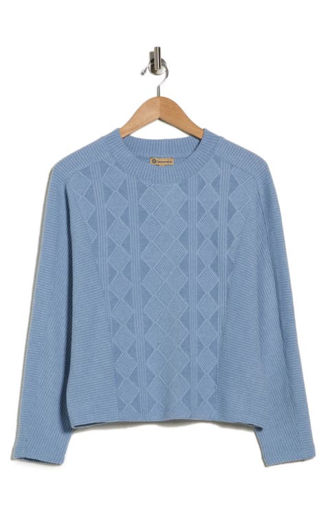 Textured Knit Dolman Sleeve Top