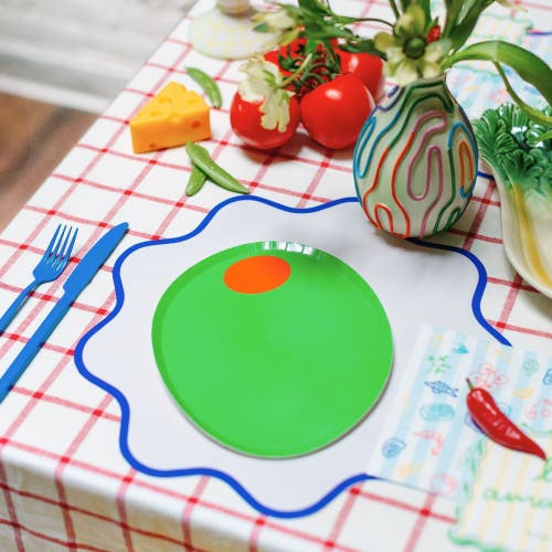 Jollity & Co . Olive Plates In Green