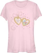 Winnie the Pooh Junior's Winnie the Pooh Bow Heart Locket Bear  Graphic T-Shirt
