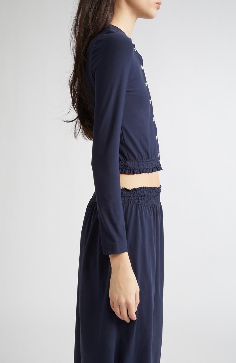 Shushu/Tong Logo Embroidered Crop Cardigan, Alternate, color, 