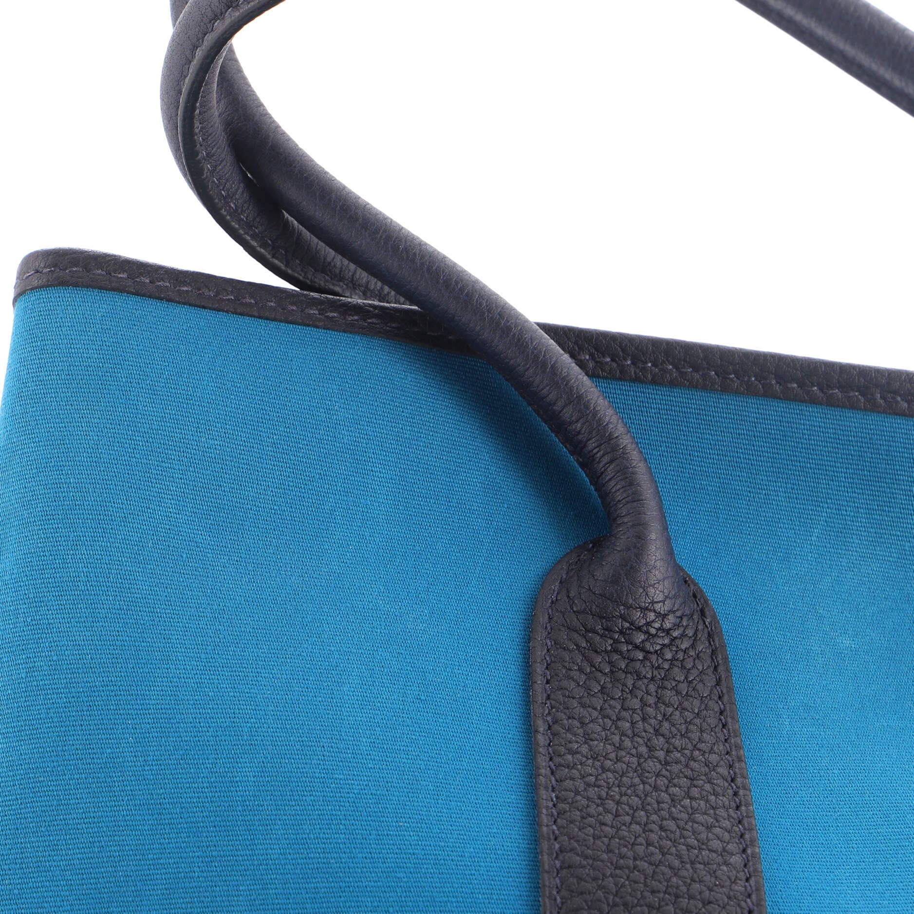 Garden Party Tote Toile and Leather 36, Alternate, color, Blue
