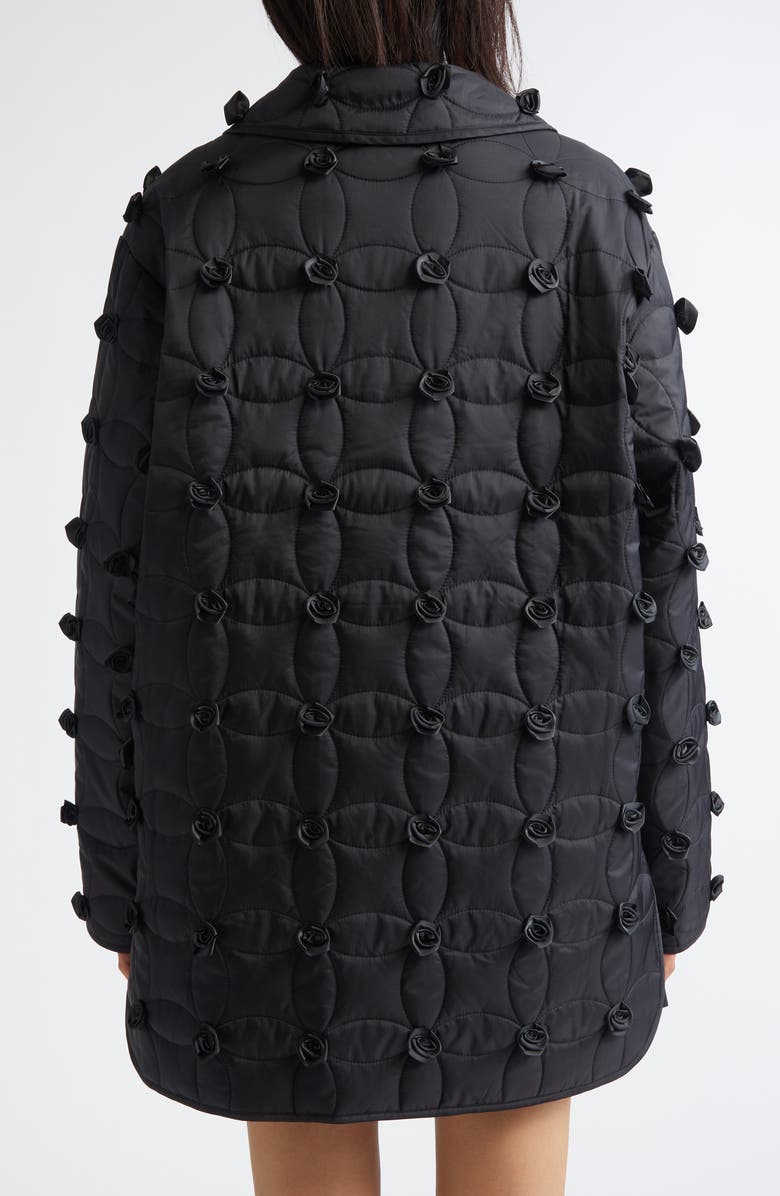 Tanner Fletcher Gender Inclusive Arnie Rosette Embellished Quilted Jacket, Alternate, color, 