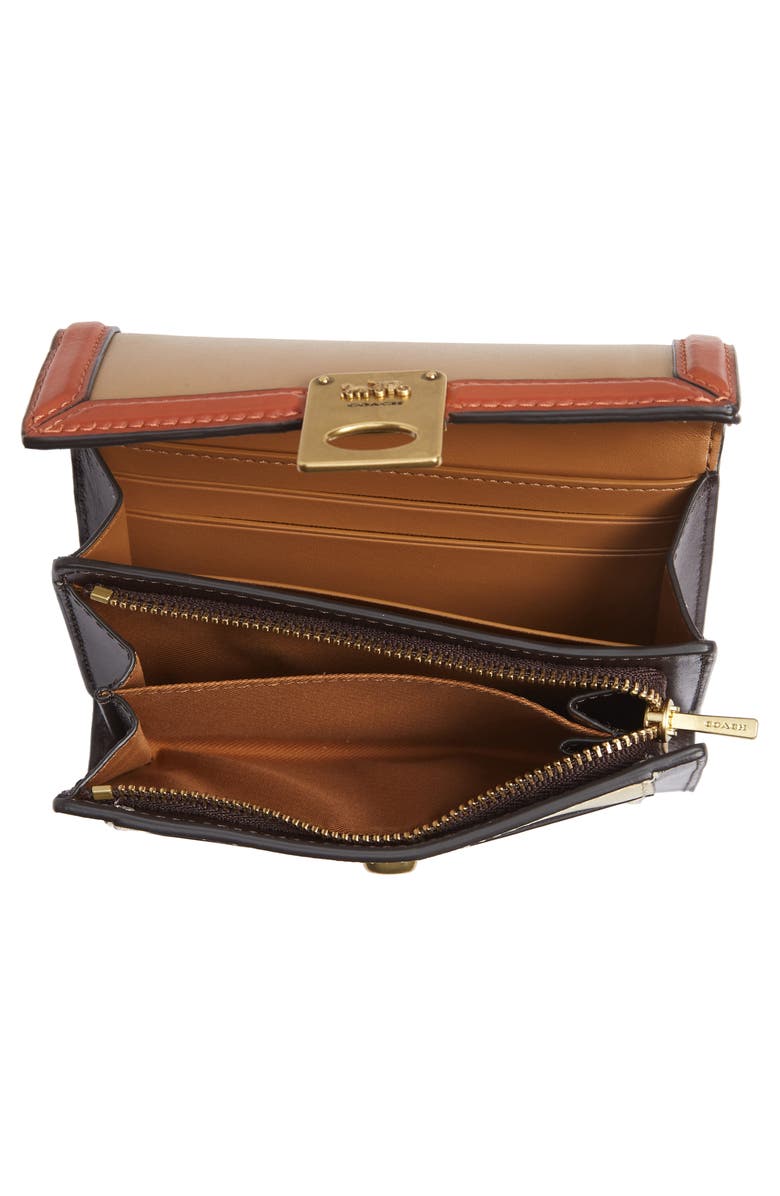 COACH Hutton Colorblock Leather Wallet, Alternate, color, 