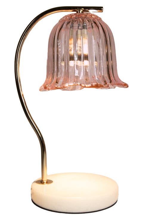 Glass Tulip Shade Candle Warmer Lamp