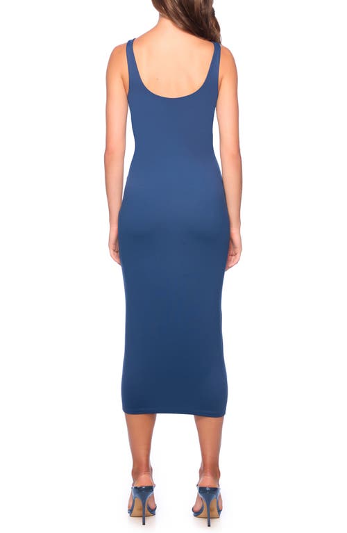 Susana Monaco Extreme Midi Tank Dress In Blue