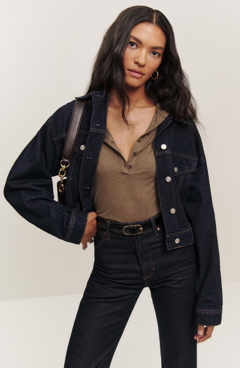 Reformation Harriet Knit Henley Top, Alternate, color, 