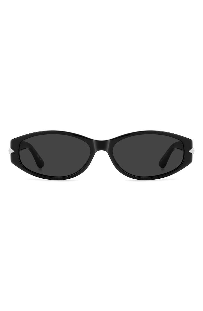 Isabel Marant 58mm Oval Sunglasses, Main, color, Black/ Grey