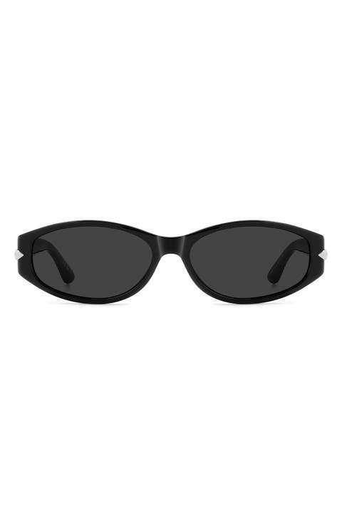 58mm Oval Sunglasses