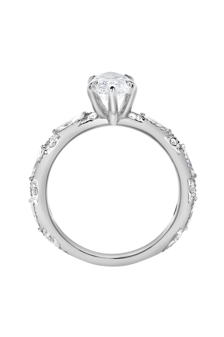 Althea 2.15CT Marquise Cut Lab Diamond Engagement Ring 14K Gold, Alternate, color, 14K White Gold