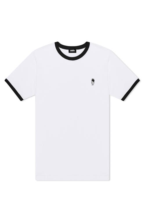 Dalix Mens Astronaut Jersey Ringer Tee In Multi