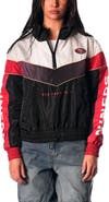THE WILD COLLECTIVE Women's The Wild Collective Black San Francisco 49ers 1/4 Zip Track Jacket