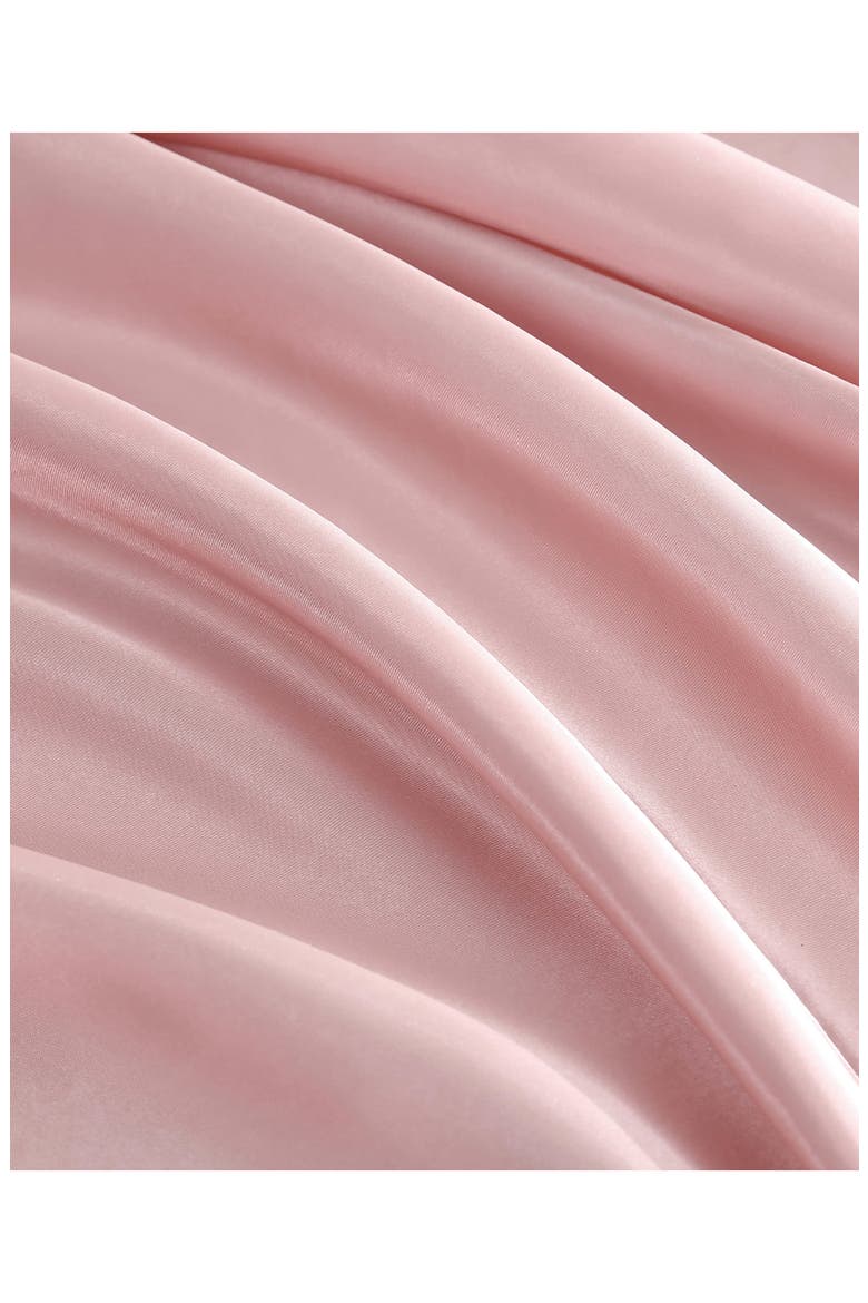 Silky Satin Sheet Set, Alternate, color, PINK LOTUS