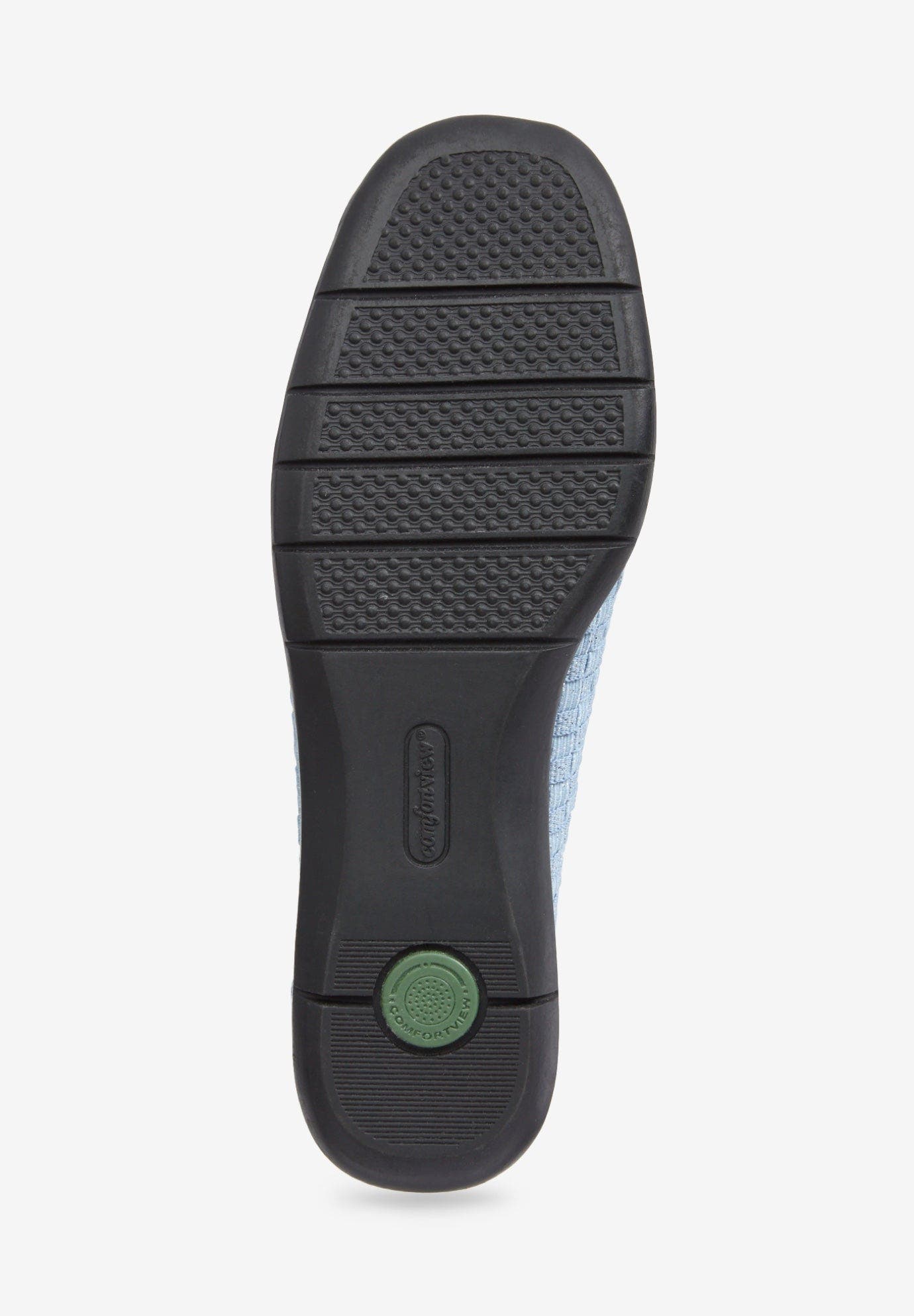 The Bethany Stretch Woven Slip On Flat, Alternate, color, DENIM METALLIC
