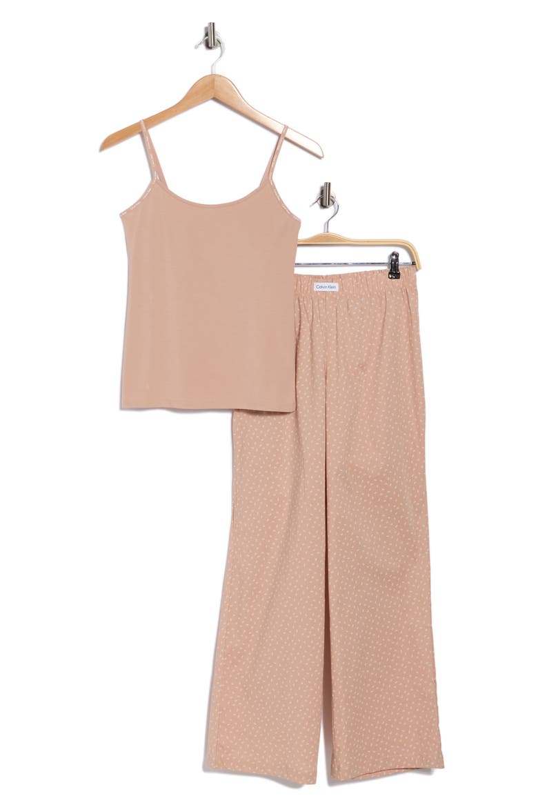 Camisole Long Pajamas, Alternate, color, CONFETTI CEDAR/ CEDAR