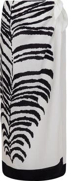 ViX Paula Hermanny Flora Placement Print Cotton Cover-Up Pareo