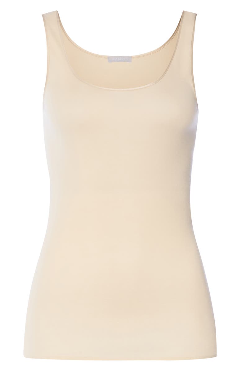 Hanro Seamless Cotton Tank, Alternate, color,