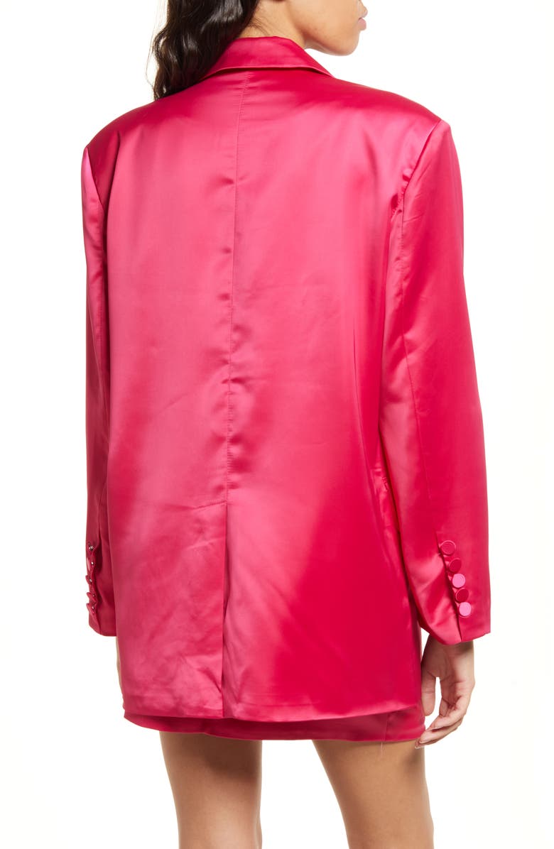 Amy Lynn Oversized Satin Double Breasted Blazer, Alternate, color,