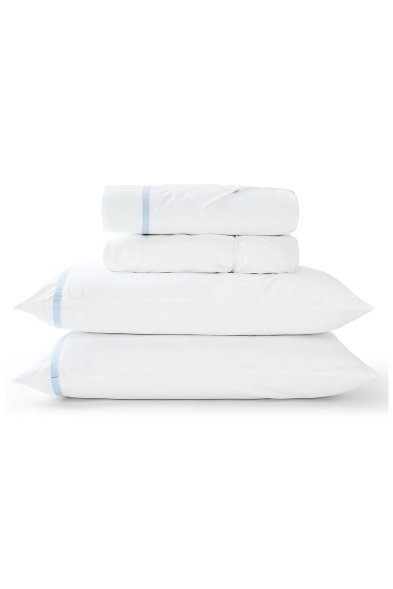 Beaumont Luxury Cotton Percale Sheet Set Bundles, Main, color, Pale Blue