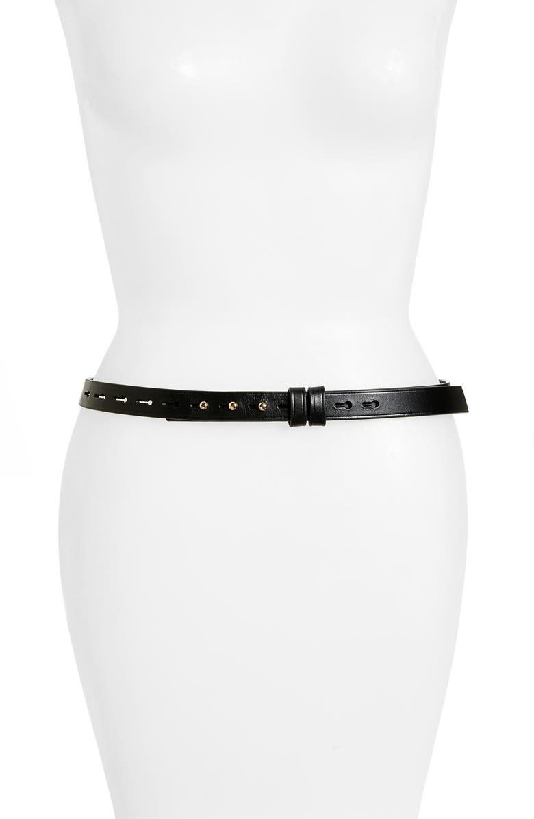 Treasure & Bond Leather Belt, Main, color, 