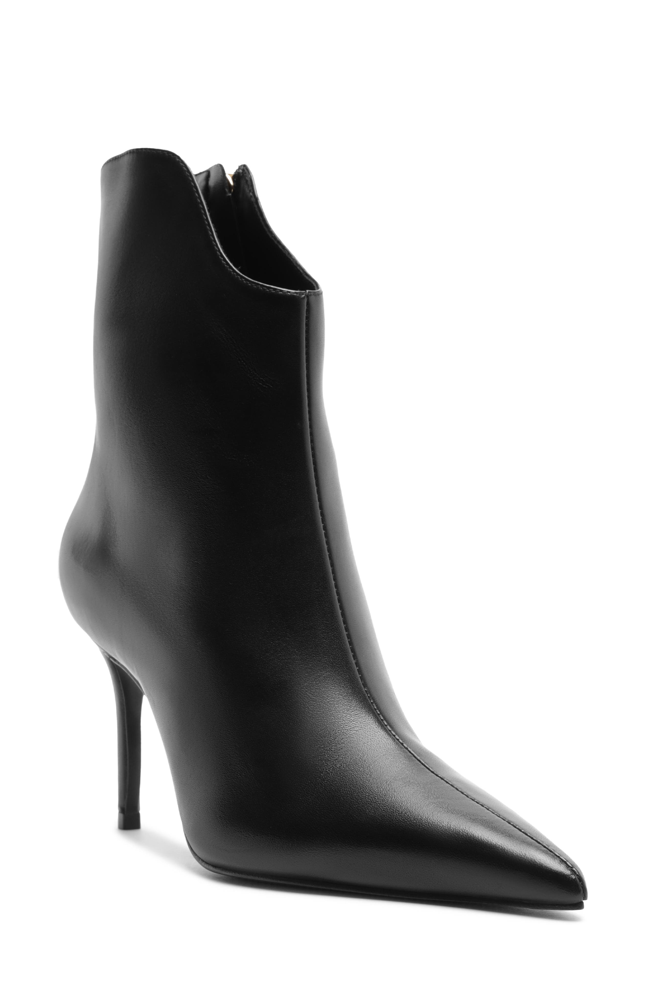 Ophelia Pointed Toe Bootie, Main, color, BLACK