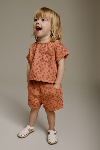 Kids' Print Short Sleeve Top & Shorts Set