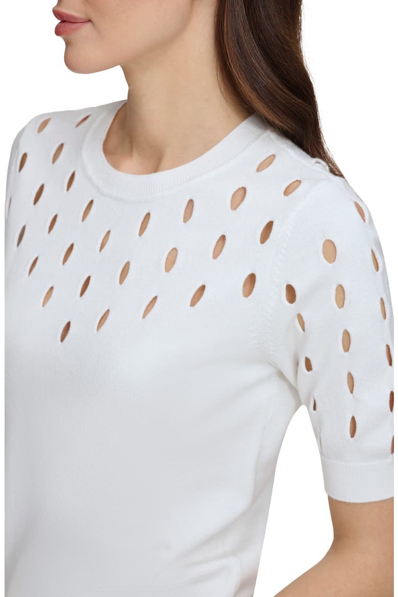 Cutout Detail Sweater, Alternate, color, IVORY